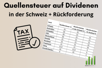 Quellensteuer Schweiz auf Dividenen Tabelle